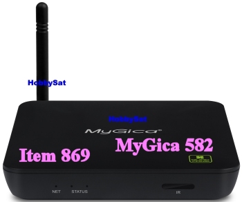 Front of Android Media TV Box - MyGica ATV582 Quad Core Nano